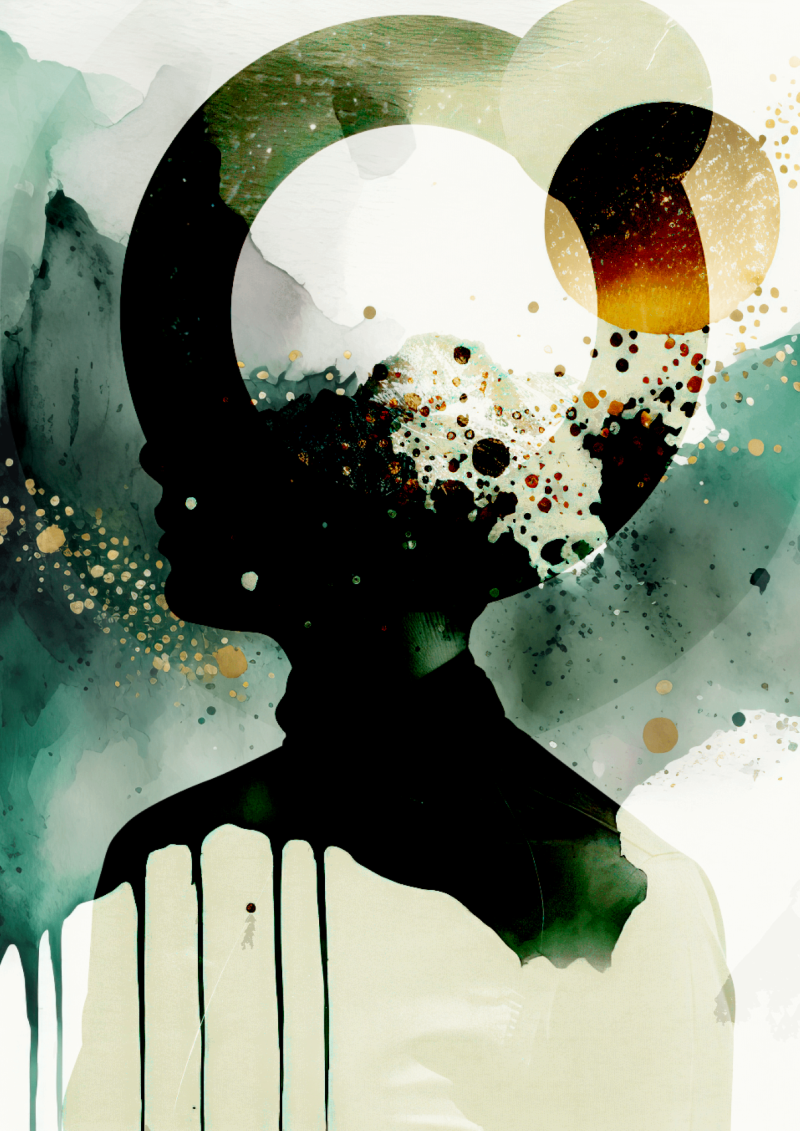 Original Abstract Art Print (Mindful)